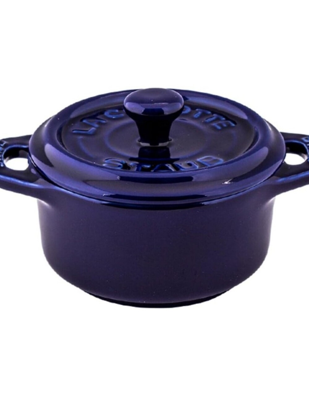 Staub .275QT Mini Round Enamel Cocotte - Dark Blue